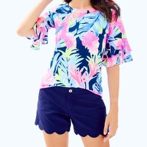 Navy Buttercup Shorts